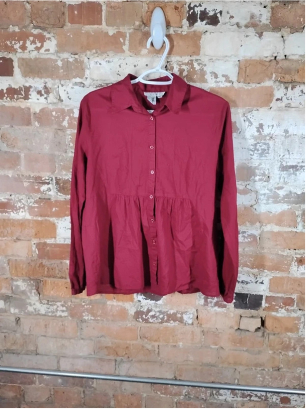 Ninety Clothing Women's Y2K Red Blouse Size Large